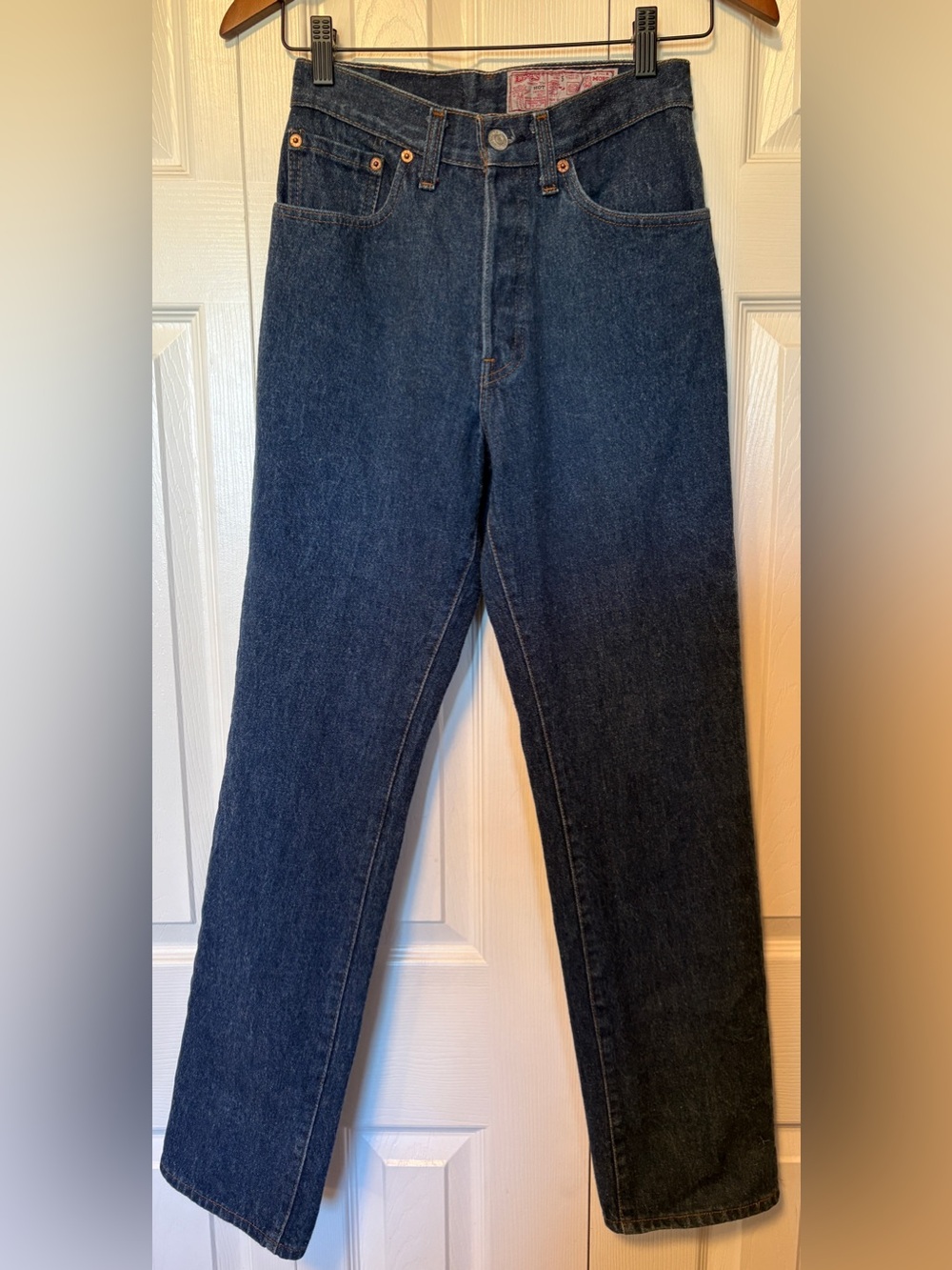 Vintage 1993 Levi's 501 High Rise Straight Leg Jeans Dark Wash 29 / Fits 25 26
